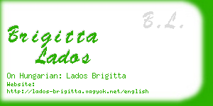 brigitta lados business card